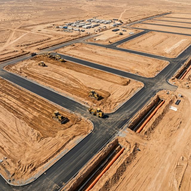 تطوير أراضي وبنية تحتية